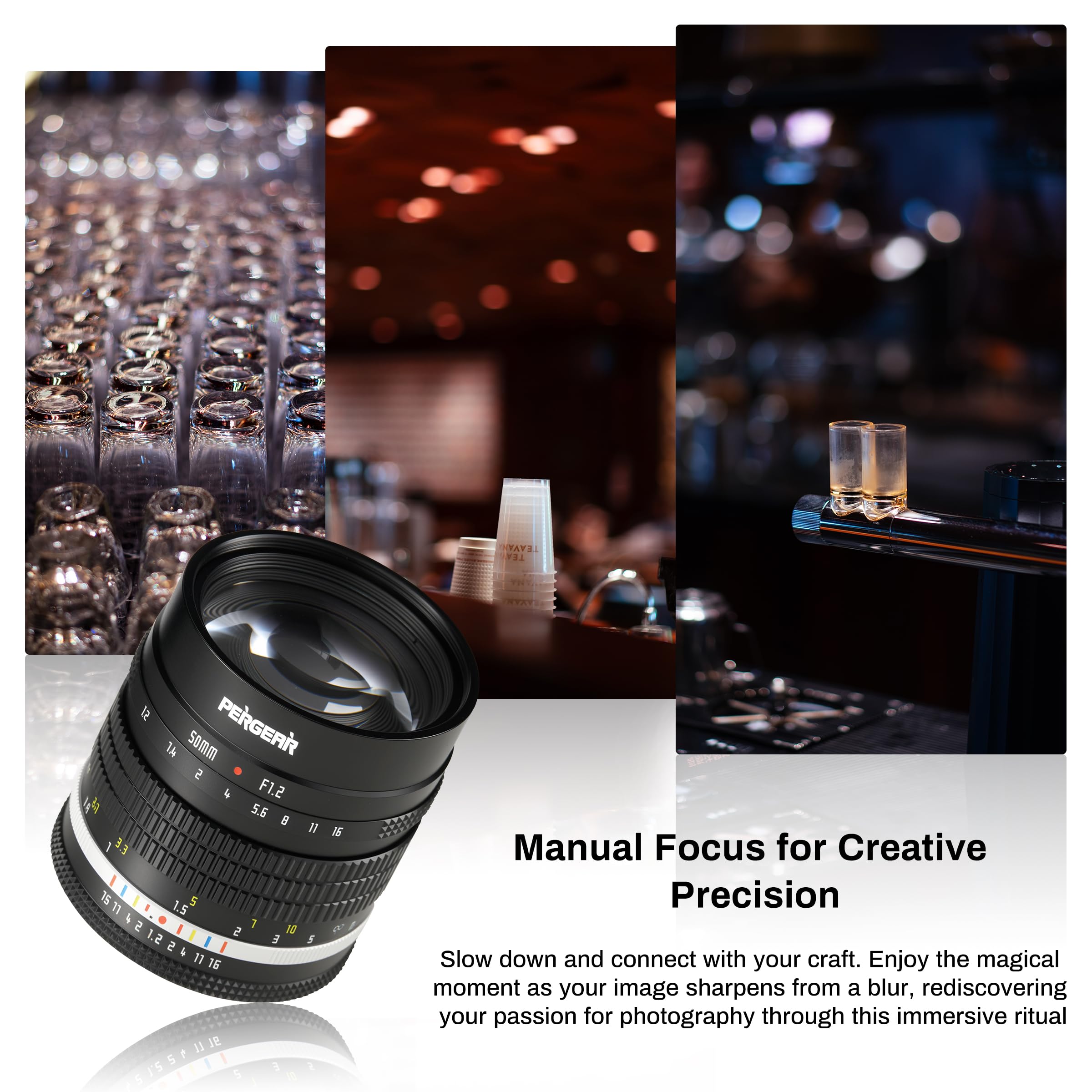Amazon.co.jp: Pergear 50mm F1.2 APS-C Zマウント 単焦点レンズ